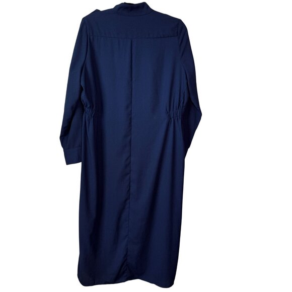 Tuckernuck Shirt Dress Pomander Place NWOT Anderson Midi Admiral Blue XL Preppy - Picture 8 of 11